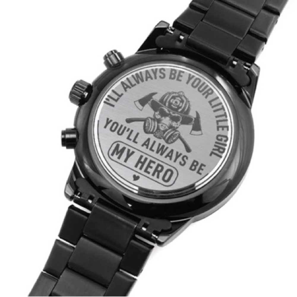 NEW-Men’s Stainless Steel Watch- great gift for the firefighter in your life.
